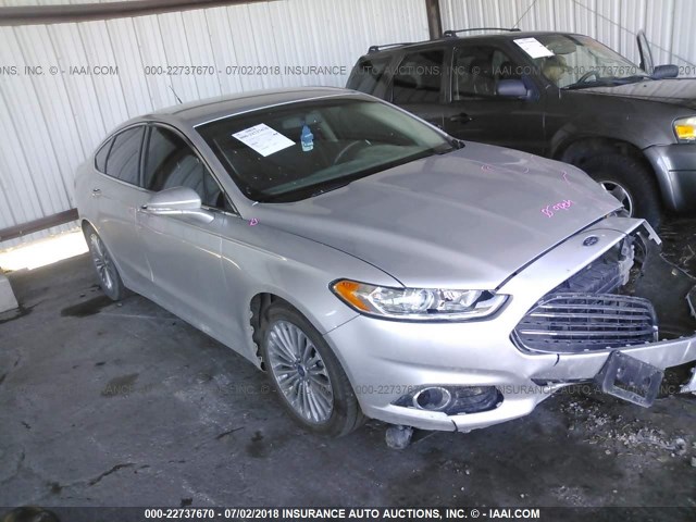 3FA6P0K9XFR126222 - 2015 FORD FUSION TITANIUM SILVER photo 1