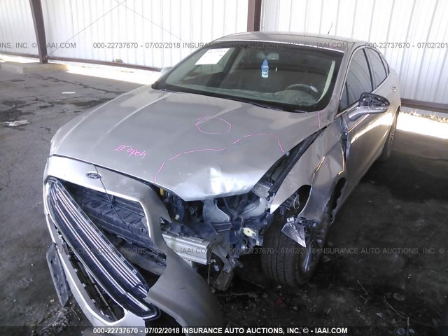 3FA6P0K9XFR126222 - 2015 FORD FUSION TITANIUM SILVER photo 6