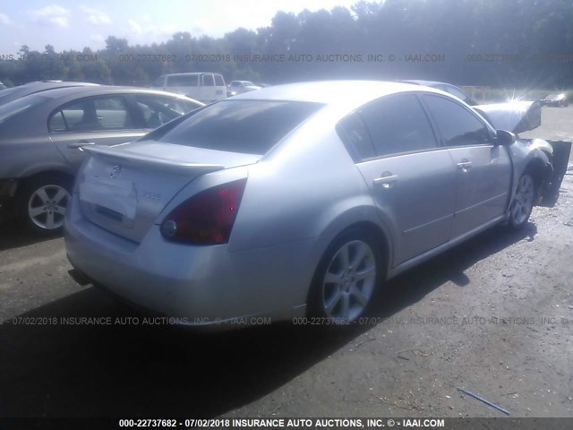 1N4BA41E27C853389 - 2007 NISSAN MAXIMA SE/SL SILVER photo 4