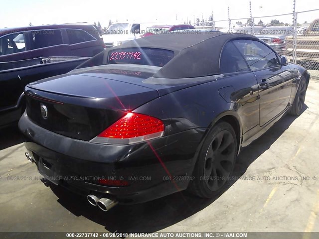 WBAEK73474B320544 - 2004 BMW 645 CI AUTOMATIC 黑色 照片 4