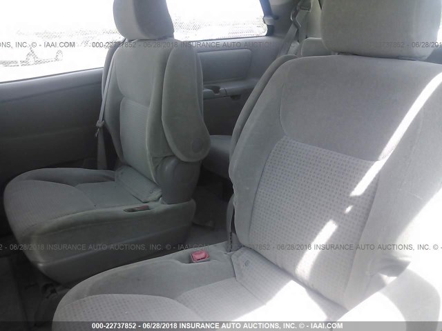 5TDZA23C56S558485 - 2006 TOYOTA SIENNA CE/LE SILVER photo 8