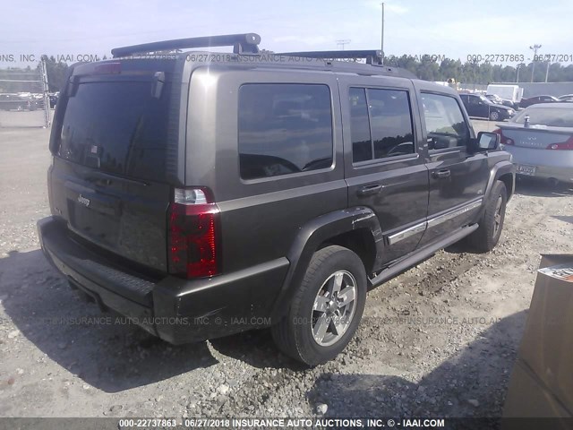 1J8HG48K46C337363 - 2006 JEEP COMMANDER GRAY photo 4