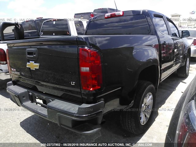 1GCGSCEA5J1189154 - 2018 CHEVROLET COLORADO LT BLACK photo 4