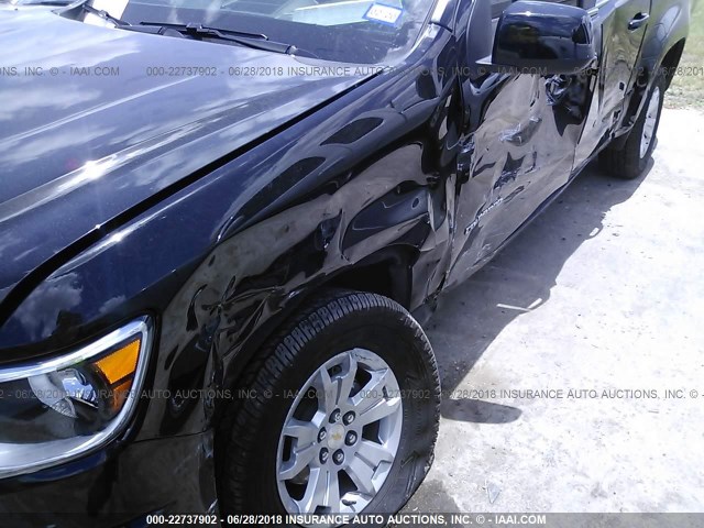 1GCGSCEA5J1189154 - 2018 CHEVROLET COLORADO LT BLACK photo 6
