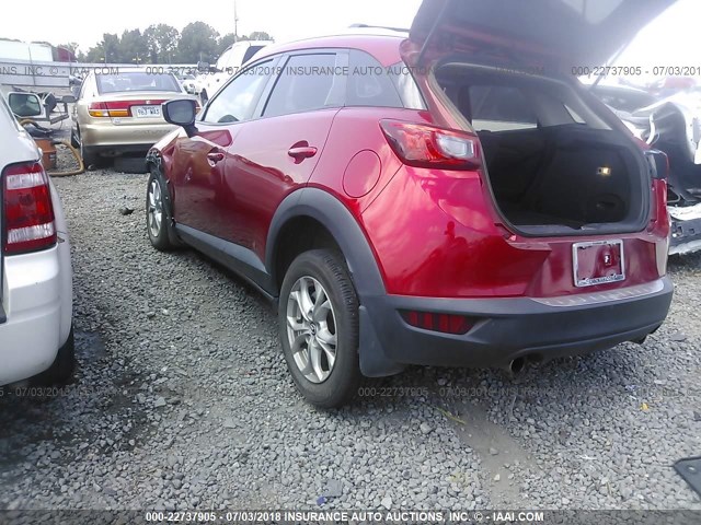 JM1DKBC7XG0108782 - 2016 MAZDA CX-3 TOURING RED photo 3