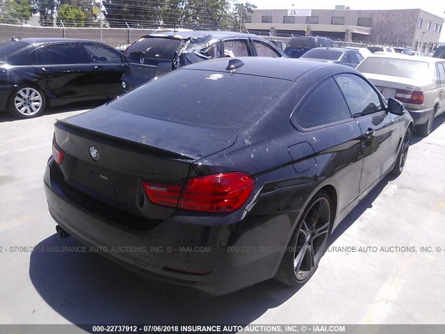 WBA3N7C56FK224592 - 2015 BMW 428 I BLACK photo 4