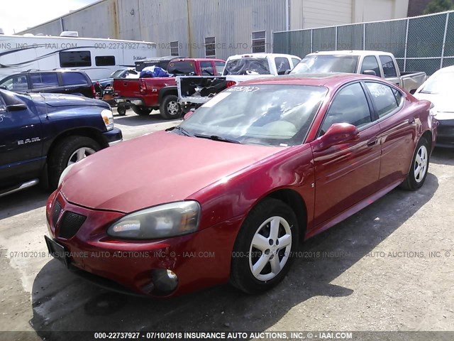2G2WP552881107220 - 2008 PONTIAC GRAND PRIX RED photo 2