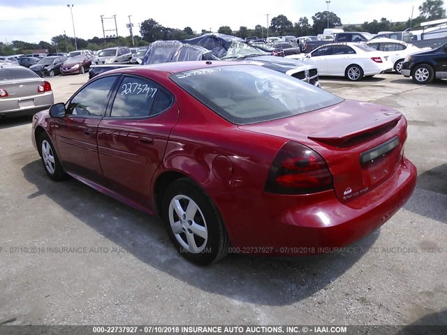 2G2WP552881107220 - 2008 PONTIAC GRAND PRIX RED photo 3