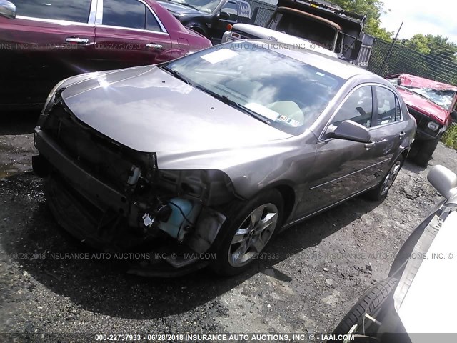 1G1ZC5EB7AF267729 - 2010 CHEVROLET MALIBU 1LT 棕色 照片 2