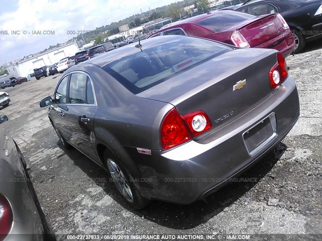 1G1ZC5EB7AF267729 - 2010 CHEVROLET MALIBU 1LT 棕色 照片 3