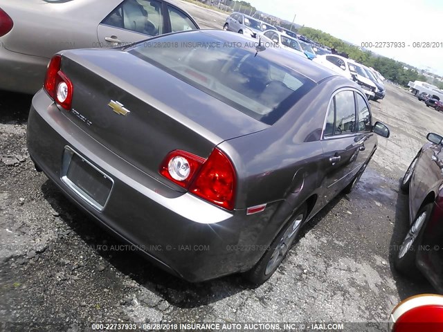 1G1ZC5EB7AF267729 - 2010 CHEVROLET MALIBU 1LT 棕色 照片 4