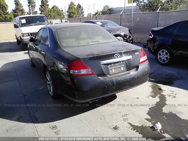 JNKAY41E83M006011 - 2003 INFINITI M45 BLACK photo 3