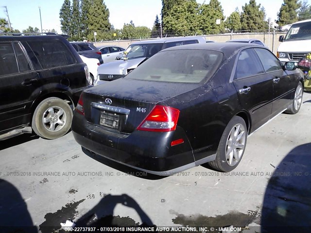 JNKAY41E83M006011 - 2003 INFINITI M45 BLACK photo 4