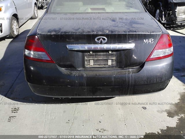 JNKAY41E83M006011 - 2003 INFINITI M45 BLACK photo 6