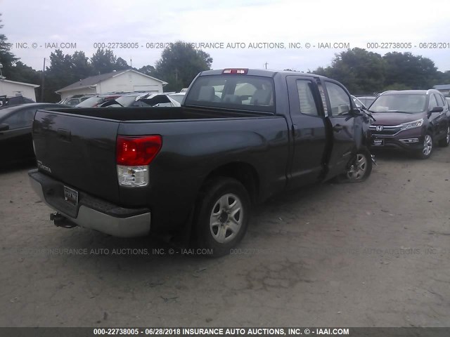 5TFRU5F13AX023001 - 2010 TOYOTA TUNDRA DOUBLE CAB SR5 Light Blue photo 4