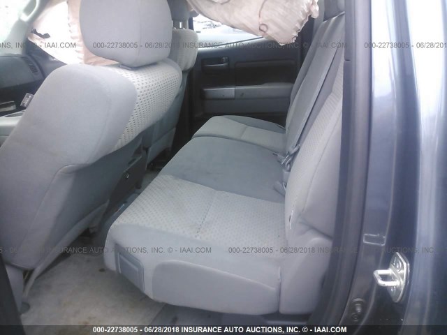 5TFRU5F13AX023001 - 2010 TOYOTA TUNDRA DOUBLE CAB SR5 Light Blue photo 8