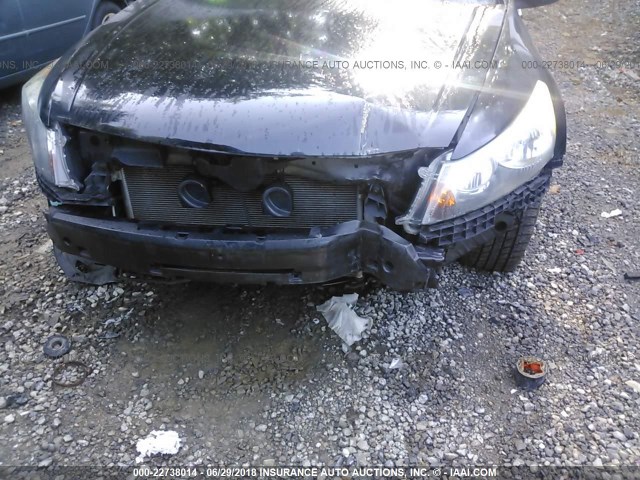 1HGCP25858A044120 - 2008 HONDA ACCORD EXL BLACK photo 6