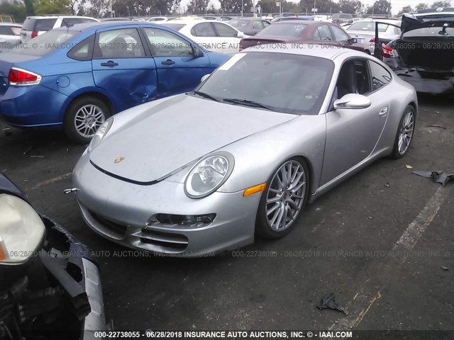 WP0AA29906S716506 - 2006 PORSCHE 911 NEW GENERATIO CARRERA SILVER photo 2