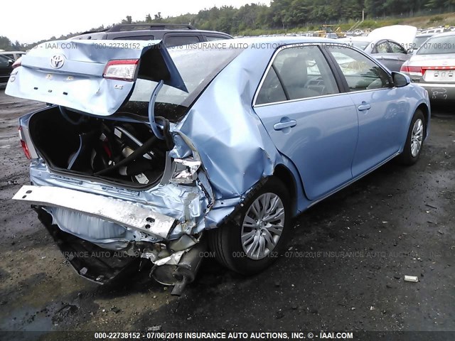 4T4BF1FK0ER363101 - 2014 TOYOTA CAMRY L/SE/LE/XLE ღია ლურჯი ფოტო 4