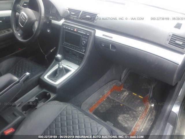 WAUGL78E07A081145 - 2007 AUDI NEW S4 QUATTRO GRAY photo 5