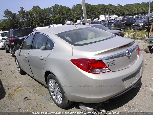2G4GR5EK6C9112447 - 2012 BUICK REGAL Champagne photo 3