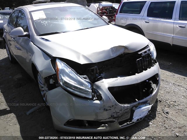 2G4GR5EK6C9112447 - 2012 BUICK REGAL Champagne photo 6