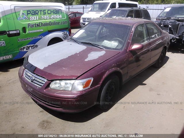 4T1BG22K51U027523 - 2001 TOYOTA CAMRY CE/LE/XLE 栗色 照片 2