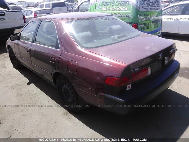 4T1BG22K51U027523 - 2001 TOYOTA CAMRY CE/LE/XLE 栗色 照片 3