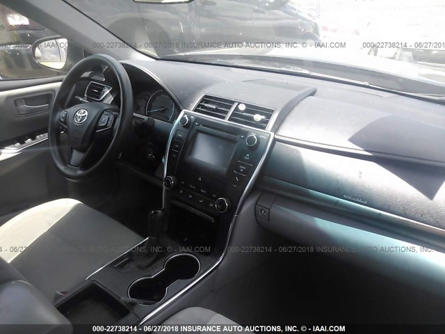 4T1BF1FK9FU100407 - 2015 TOYOTA CAMRY LE/XLE/SE/XSE BLACK photo 5