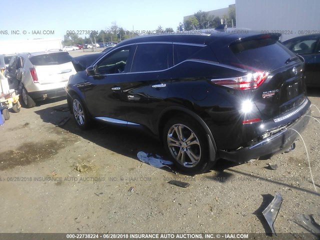 5N1AZ2MG1HN133664 - 2017 NISSAN MURANO S/SL/SV/PLATINUM BLACK photo 3