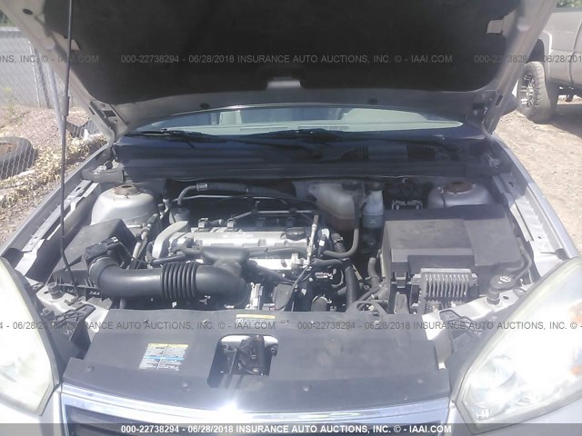 1G1ZS58F57F152606 - 2007 CHEVROLET MALIBU LS SILVER photo 10
