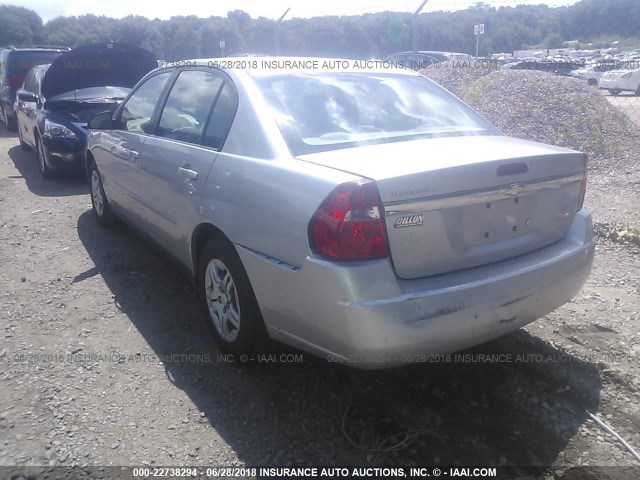 1G1ZS58F57F152606 - 2007 CHEVROLET MALIBU LS SILVER photo 3