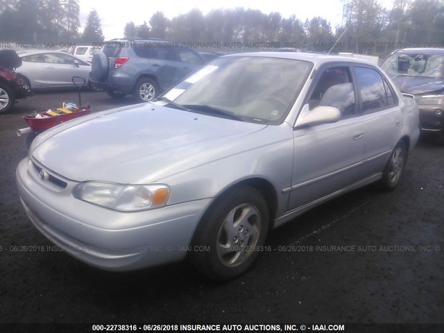 1NXBR18E9XZ158324 - 1999 TOYOTA COROLLA VE/CE/LE SILVER photo 2