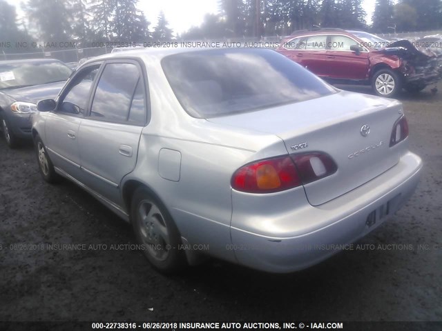 1NXBR18E9XZ158324 - 1999 TOYOTA COROLLA VE/CE/LE 银色 照片 3
