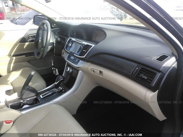 1HGCR3F80DA020512 - 2013 HONDA ACCORD EXL BLACK photo 5