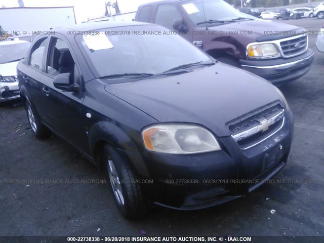 KL1TD56648B072742 - 2008 CHEVROLET AVEO LS 黑色 照片 1