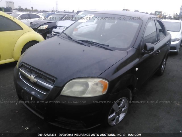 KL1TD56648B072742 - 2008 CHEVROLET AVEO LS 黑色 照片 2