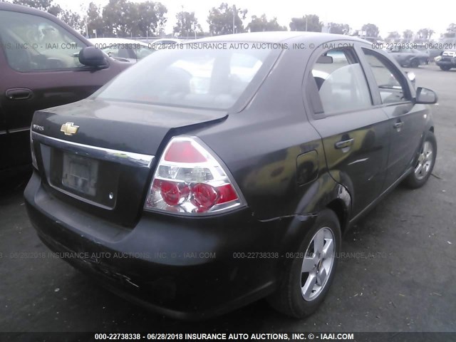 KL1TD56648B072742 - 2008 CHEVROLET AVEO LS 黑色 照片 4