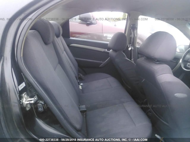 KL1TD56648B072742 - 2008 CHEVROLET AVEO LS 黑色 照片 8
