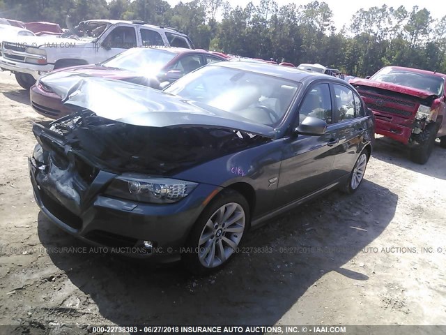 WBAPK5C56BA993849 - 2011 BMW 328 XI SULEV GRAY photo 2