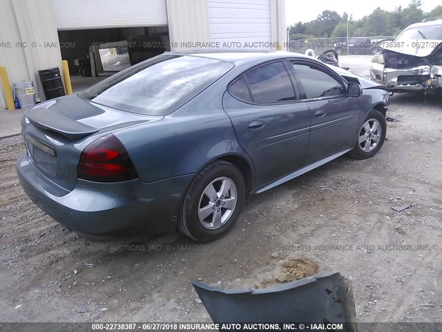 2G2WP552171118509 - 2007 PONTIAC GRAND PRIX Light Blue photo 4