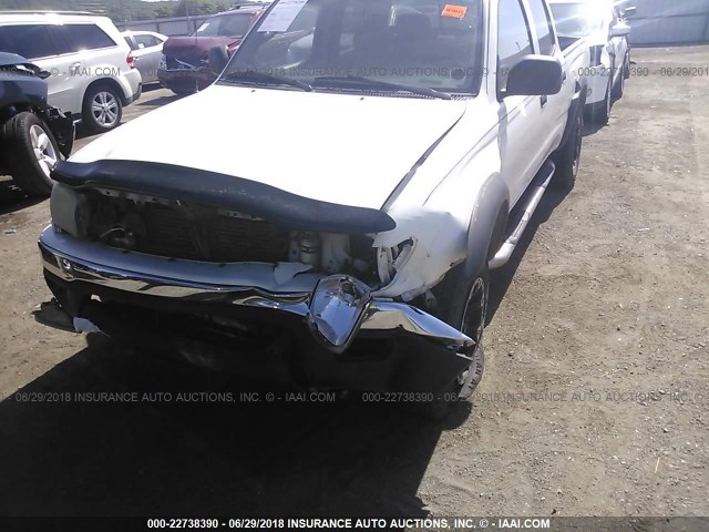 5TEHN72N22Z046812 - 2002 TOYOTA TACOMA DOUBLE CAB თეთრი ფოტო 6