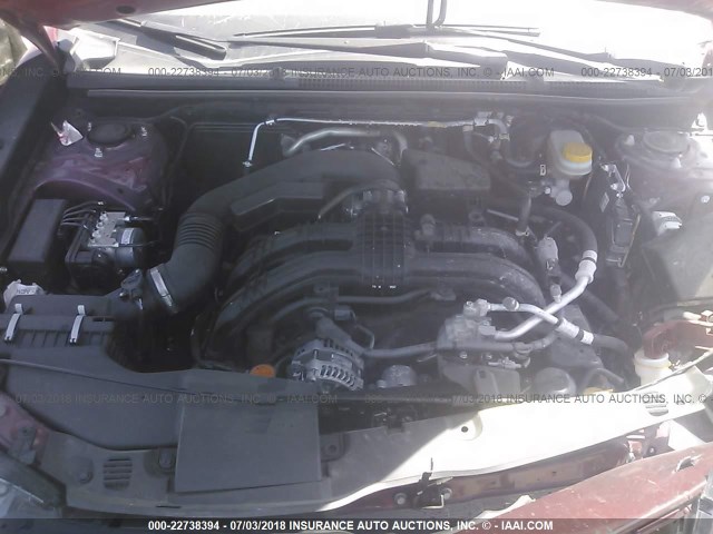 JF2GTABC5JG218559 - 2018 SUBARU CROSSTREK PREMIUM Կարմիր լուսանկար 10