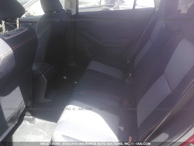 JF2GTABC5JG218559 - 2018 SUBARU CROSSTREK PREMIUM Կարմիր լուսանկար 8