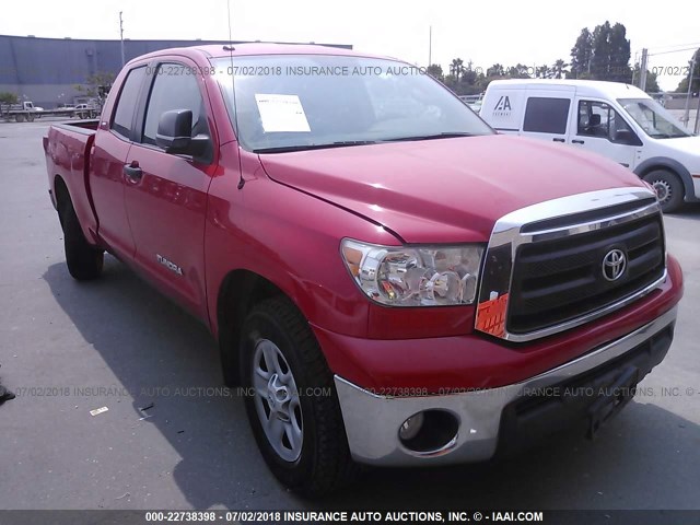 5TFRM5F16DX067207 - 2013 TOYOTA TUNDRA DOUBLE CAB SR5 RED photo 1