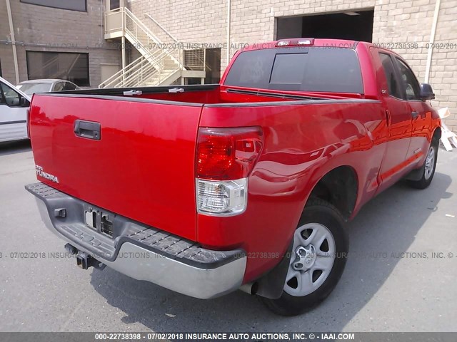 5TFRM5F16DX067207 - 2013 TOYOTA TUNDRA DOUBLE CAB SR5 RED photo 4