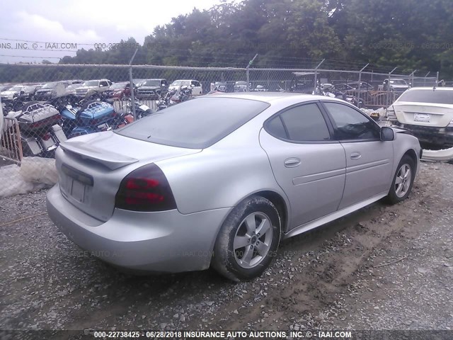 2G2WS522X51251012 - 2005 PONTIAC GRAND PRIX GT SILVER photo 4