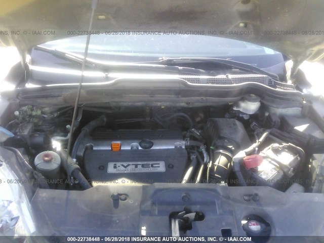 JHLRE38748C032295 - 2008 HONDA CR-V EXL GREEN photo 10