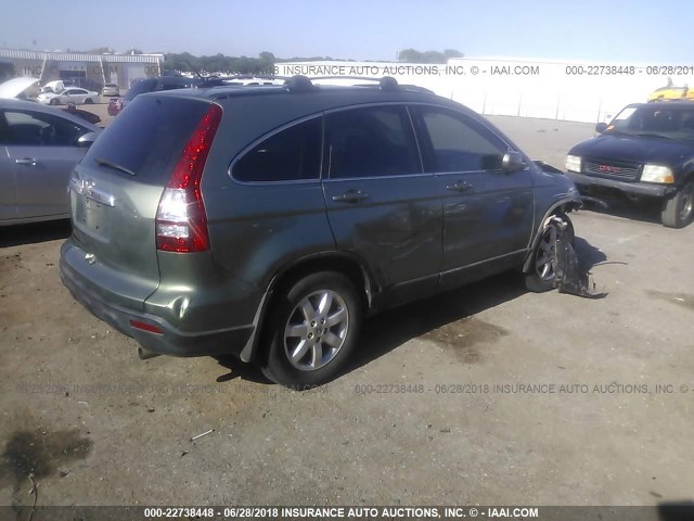 JHLRE38748C032295 - 2008 HONDA CR-V EXL GREEN photo 4