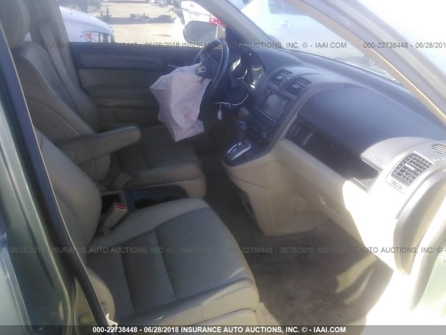 JHLRE38748C032295 - 2008 HONDA CR-V EXL GREEN photo 5